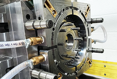 Complex injection mould tool produced by SwiftMould, Bristol